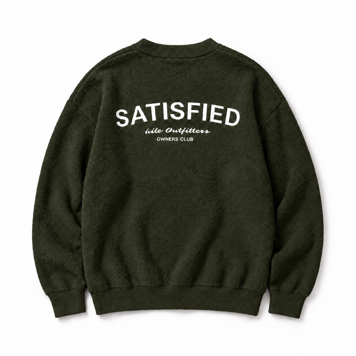 Mohair Crew Neck Sweater - Dark Olive