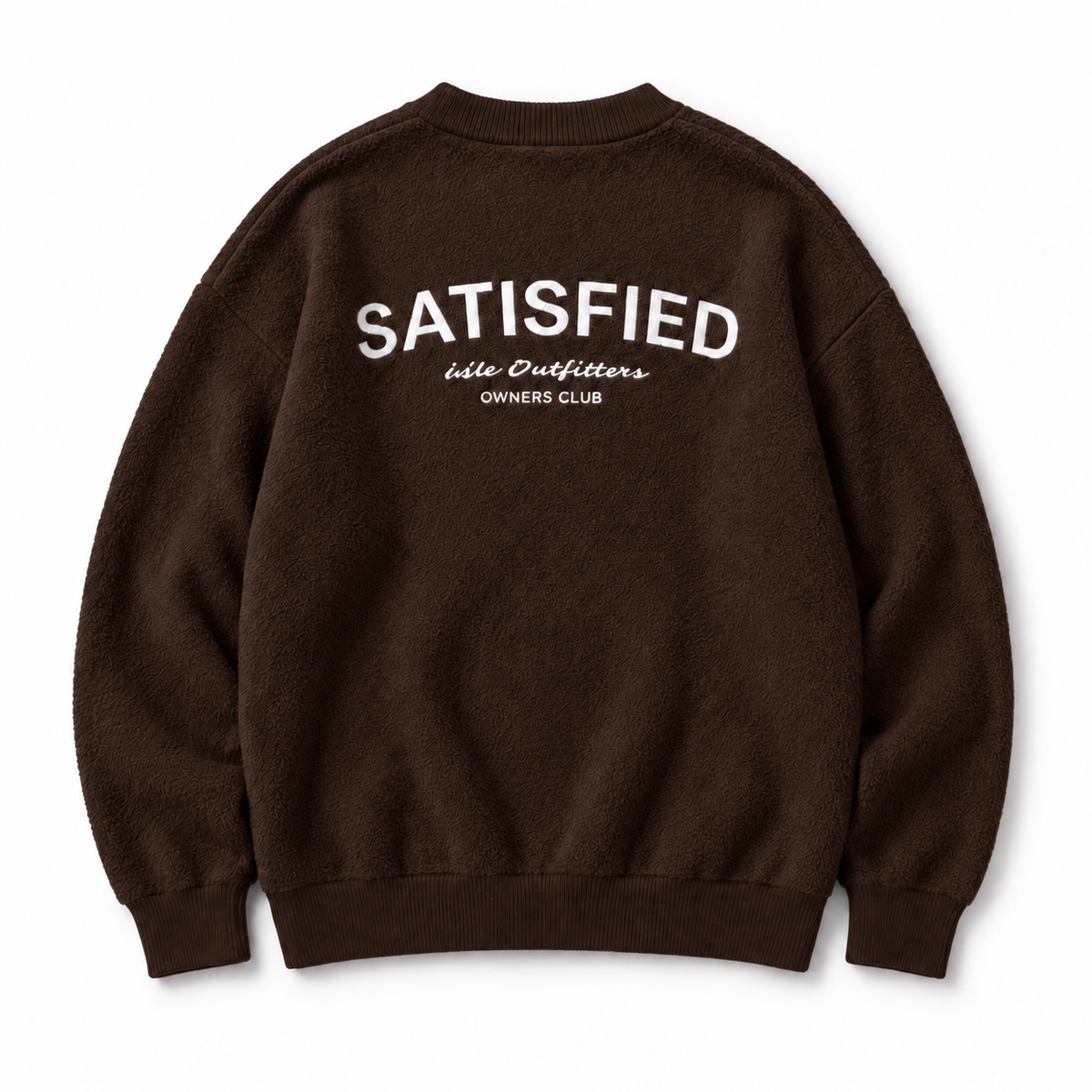 Mohair Crew Neck Sweater - Brown