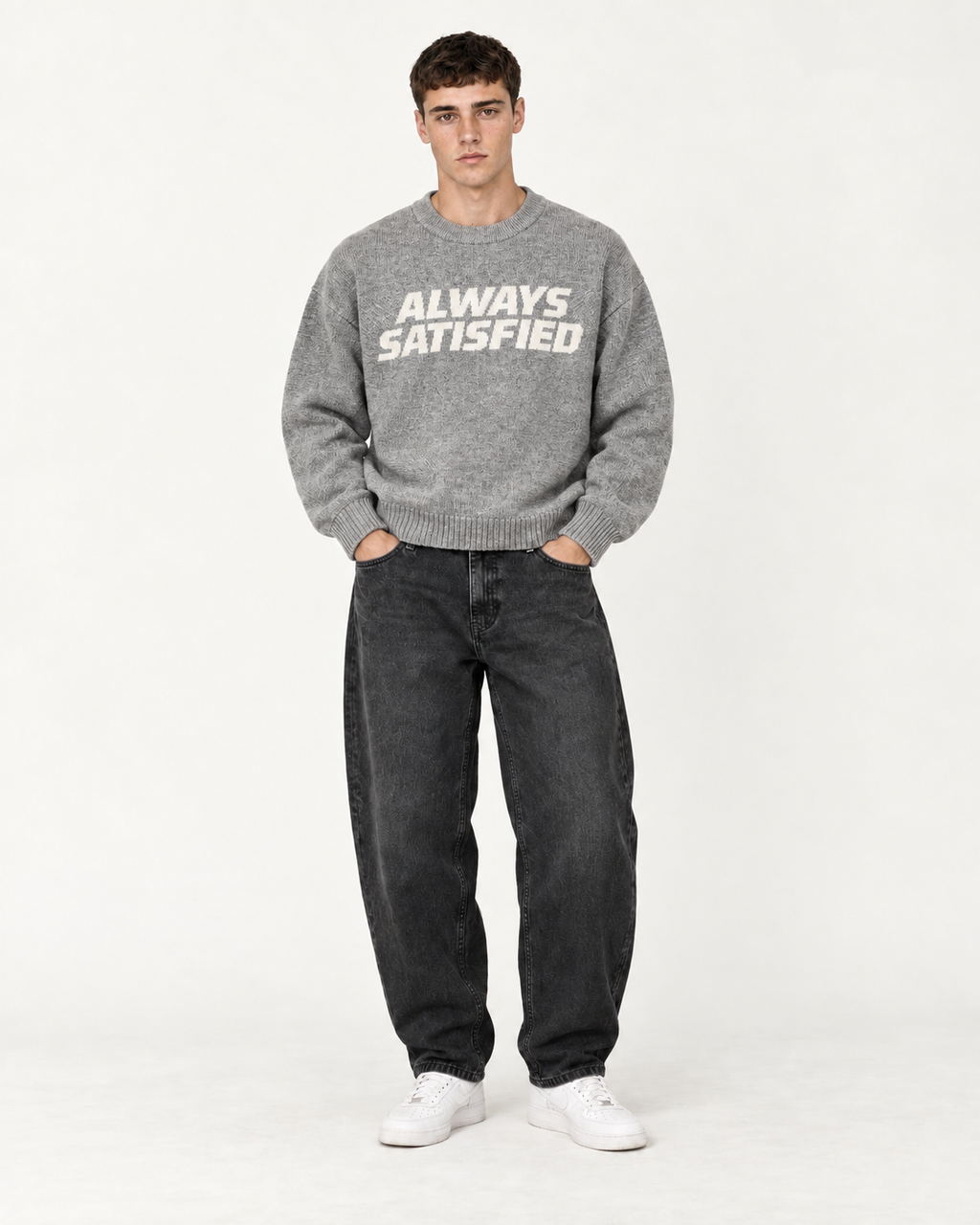Hilo Graphic Jumper - Grey