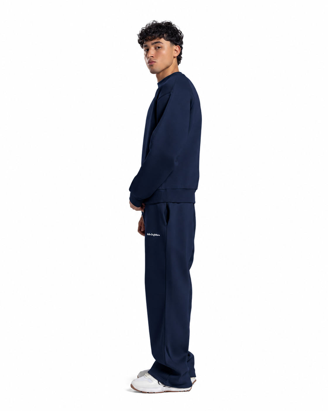 Relaxed Crew Neck Sweatshirt - Navy