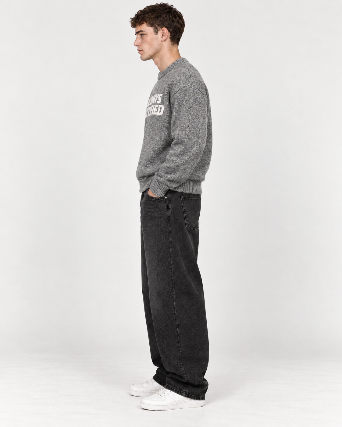 Hilo Graphic Jumper - Grey