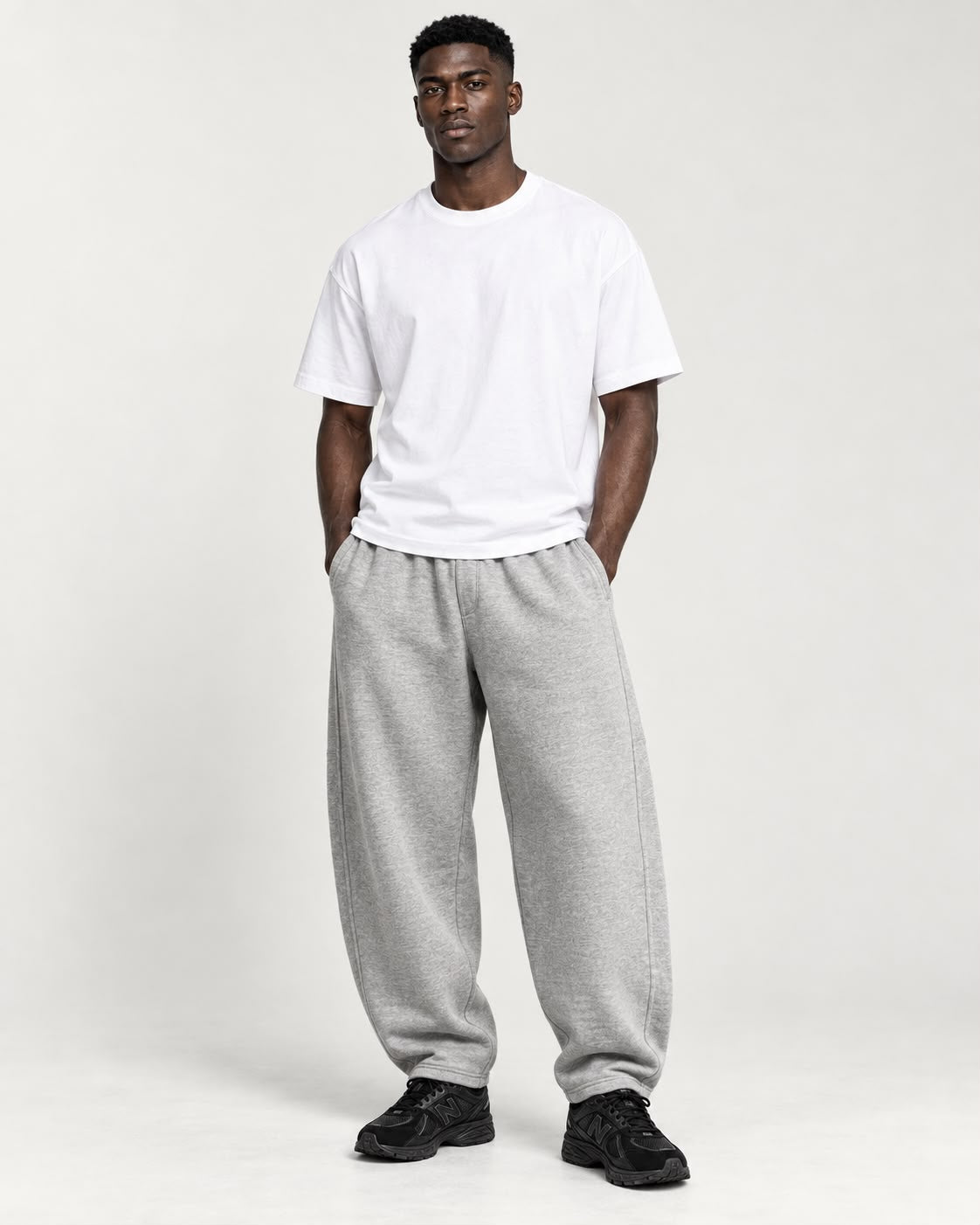 V03 Jogger Pants Balloon Fit - Grey