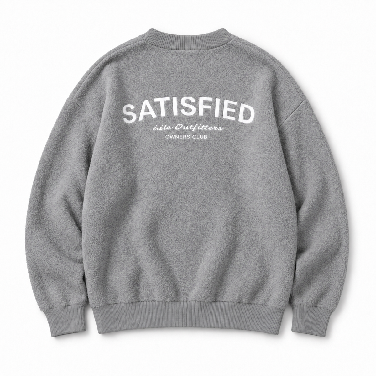 Mohair Crew Neck Sweater - Grey
