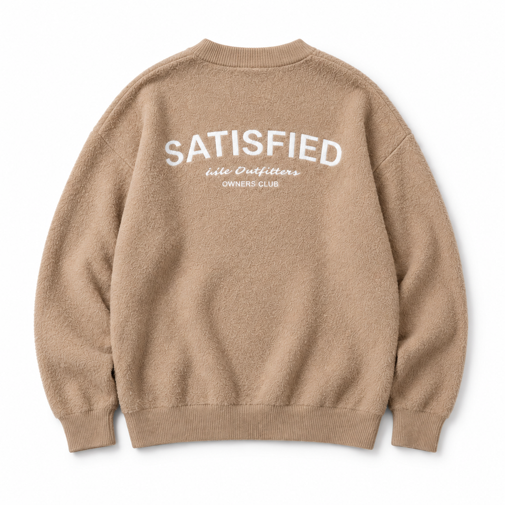Mohair Crew Neck Sweater - Beige