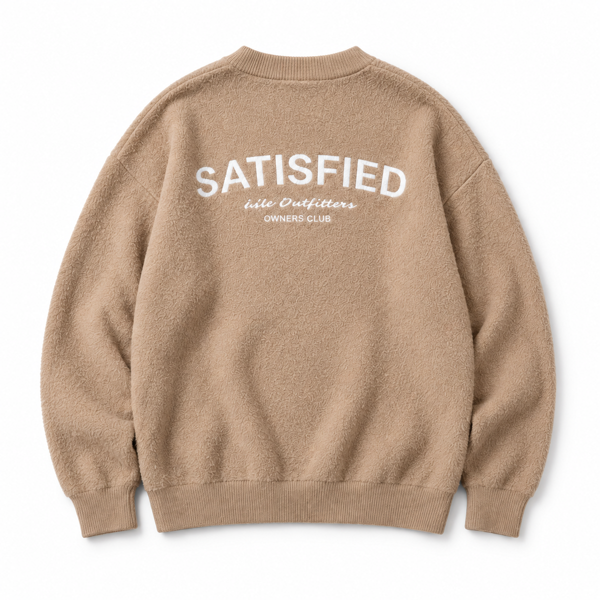 Mohair Crew Neck Sweater - Beige